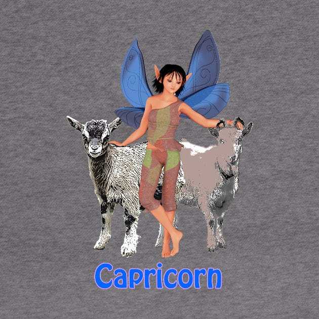 Capricorn woman girl fairy faerie elf goat zodiac horoscope by Fantasyart123